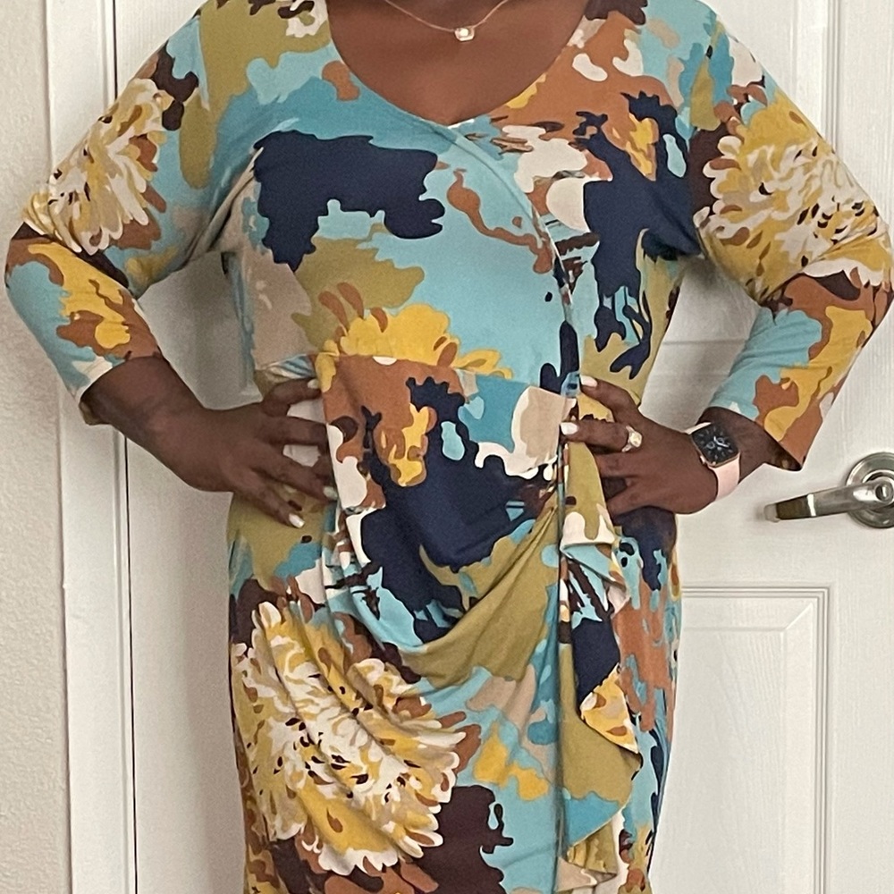 Printed cocktail dress